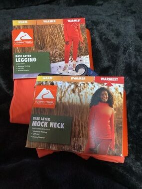 Ozark Trail base layer mock neck and leggings-NEW-Ladies XS